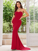 MUXXN Vintage 1950's Strapless Gown Cocktail Party Prom Dress, Elegant Semi Formal Dress, For Birthday, Wedding Guest, Graduation Homecoming